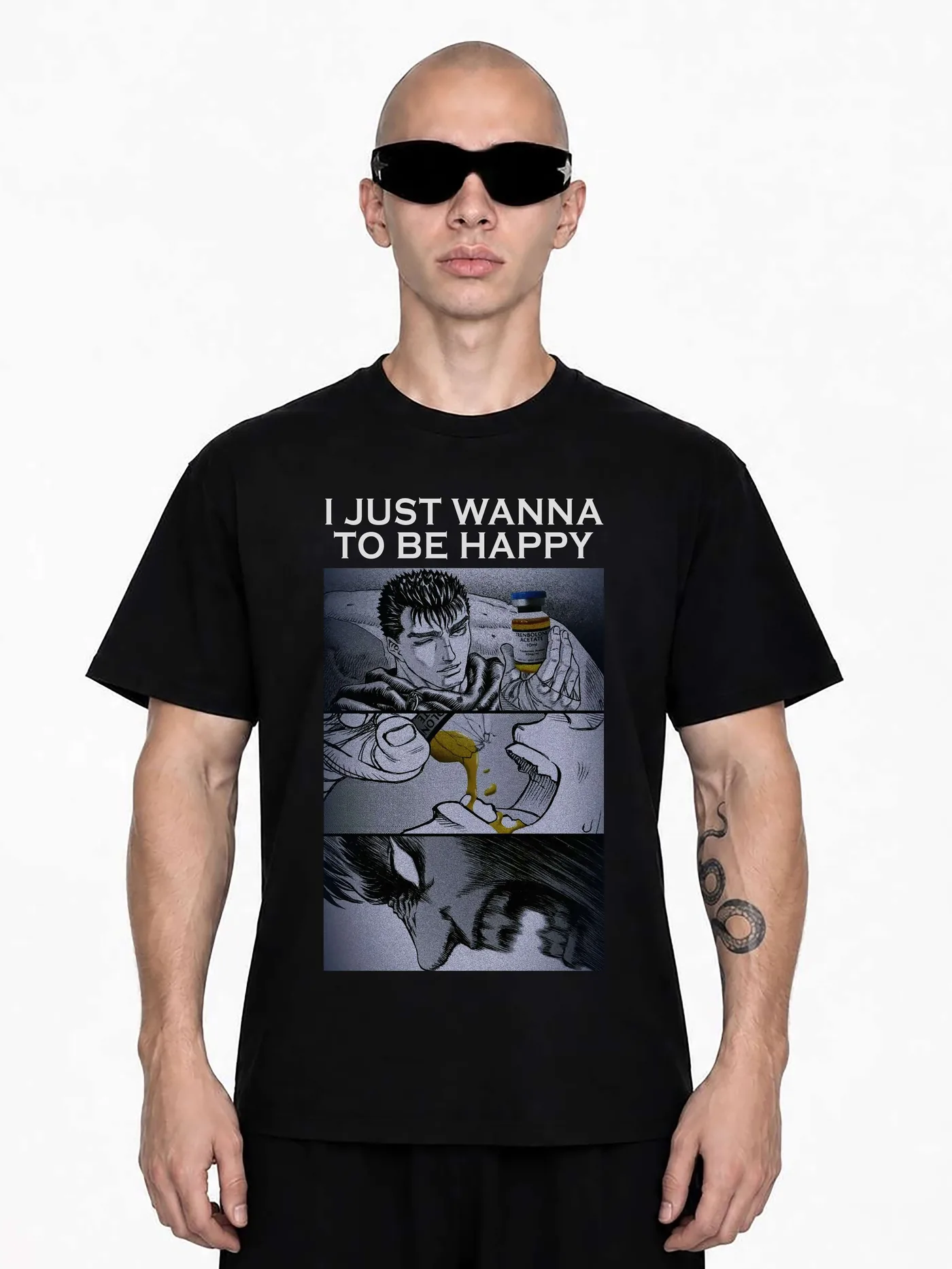 ФУТБОЛКА «I JUST WANNA TO BE HAPPY»
