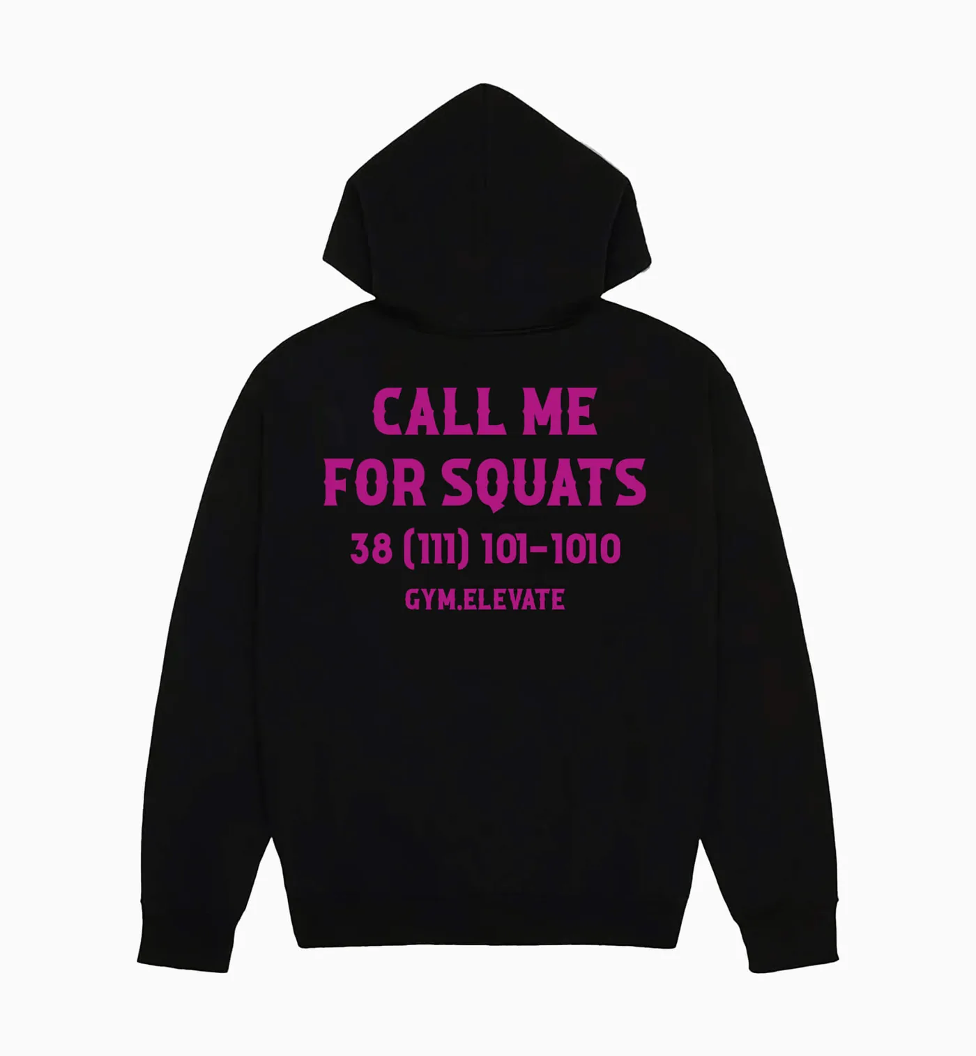 ХУДІ "CALL ME FOR SQUATS" (З ФЛІСОМ)